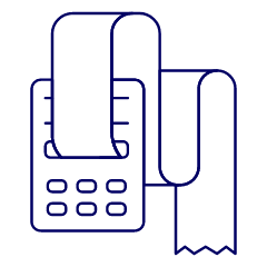 Receipt Print Illustration from UX Line Set