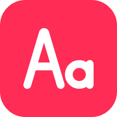 Fonts Icon from iOS 14 Set