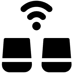Mesh Wifi Router Icon from Ultimate Bold Set