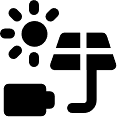 Solar Panel And Battery Icon from Ultimate Bold Set