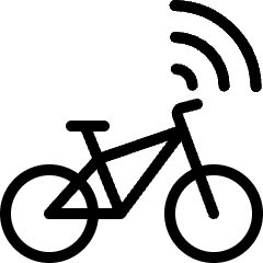 Technology Iot Electronics Bicycle Icon from Ultimate Light Set