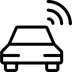 Technology Iot Electronics Car Icon from Ultimate Light Set