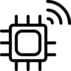 Technology Iot Electronics Microchip Icon from Ultimate Light Set