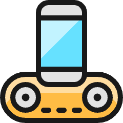 Player Phone Station Icon from Ultimate Colors Set