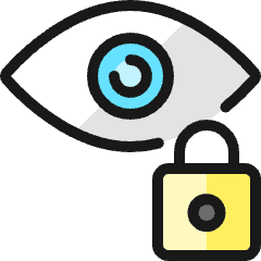 Iris Scan Lock Icon from Ultimate Colors Set