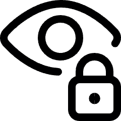 Iris Scan Lock Icon from Ultimate Regular Set