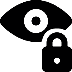 Iris Scan Lock Icon from Ultimate Bold Set