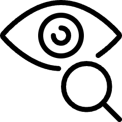 Iris Scan Search Icon from Ultimate Light Set