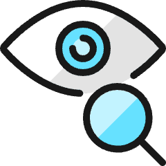 Iris Scan Search Icon from Ultimate Colors Set