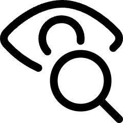 Iris Scan Search Icon from Ultimate Regular Set