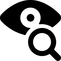 Iris Scan Search Icon from Ultimate Bold Set