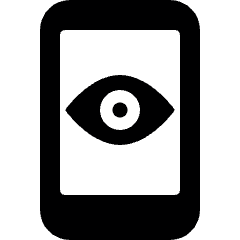 Iris Scan Smartphone Icon from Ultimate Bold Set