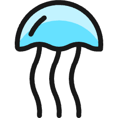 Jellyfish Box Icon from Ultimate Colors Set