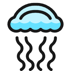 Jellyfish Icon from Ultimate Colors Set