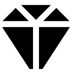 Diamond 1 Icon from Sharp Solid Set