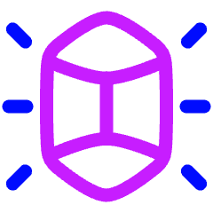 Diamond Shine Icon from Plump Neon Set