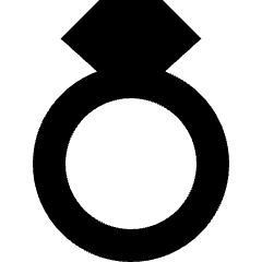 Ring Icon from Sharp Solid Set