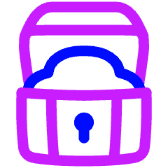 Treasure Chest Open Icon from Plump Neon Set