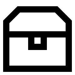 Treasure Chest Icon from Sharp Line Set