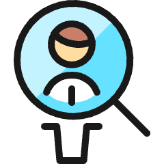 Job Seach Man Icon from Ultimate Colors Set
