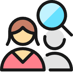 Job Seach Team Woman Icon from Ultimate Colors Set
