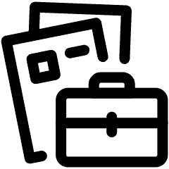 Recruiting Employee Bag Resume Document Icon from Ultimate Regular Set