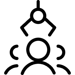 Recruiting Employee Crane Pick Icon from Ultimate Light Set