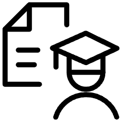 Recruiting Employee Graduate Document Resume Icon from Ultimate Light Set