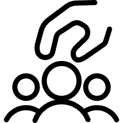 Recruiting Employee Hand Pick Icon from Ultimate Light Set