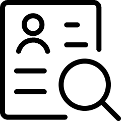 Recruiting Employee Resume Document Review Icon from Ultimate Light Set