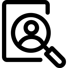 Recruiting Employee Search Document Icon from Ultimate Regular Set