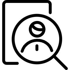 Recruiting Employee Search Document Icon from Ultimate Light Set