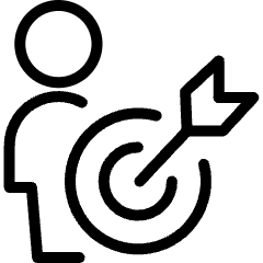 Recruiting Employee Target Icon from Ultimate Light Set