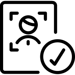 Recruiting Employee Target Validated Check 2 Icon from Ultimate Light Set