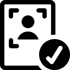 Recruiting Employee Target Validated Check 2 Icon from Ultimate Bold Set