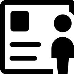 Recruiting Resume Document Icon from Ultimate Bold Set