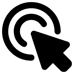 Cursor Click Icon from Ultimate Bold Set
