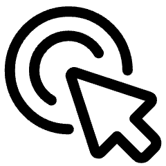 Cursor Click Icon from Ultimate Regular Set