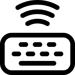 Keyboard Wireless Icon from Ultimate Regular Set