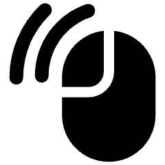 Left Double Click Mouse Icon from Ultimate Bold Set