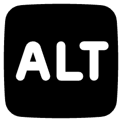 Alt Icon from Plump Solid Set