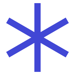 Asterisk 1 Icon from Sharp Duo Set