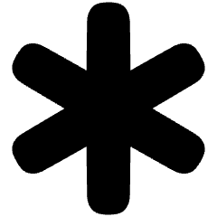 Asterisk 1 Icon from Plump Solid Set