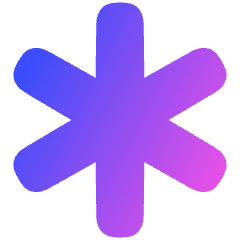 Asterisk 1 Icon from Plump Gradient Set