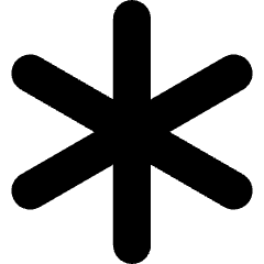 Asterisk 1 Icon from Flex Solid Set