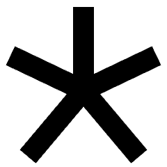 Asterisk 3 Icon from Sharp Solid Set