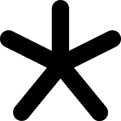 Asterisk 3 Icon from Flex Solid Set