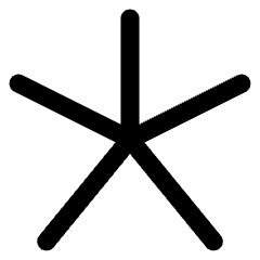 Asterisk 3 Icon from Core Line Set