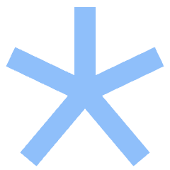 Asterisk 3 Icon from Sharp Flat Set