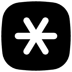 Asterisk Square 2 Icon from Flex Solid Set